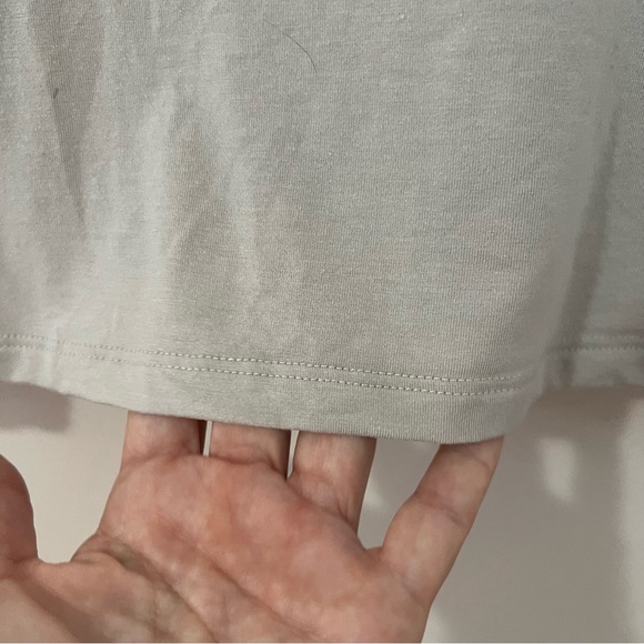 Eileen Fisher Womens Fine Jersey Mock Turtleneck Size Small Sleeveless Bone - Picture 8 of 12